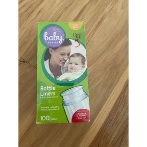 NEW Baby Basics Bottle Liners Feeding 100 Liners 8oz compare to Playtex Drop-ins